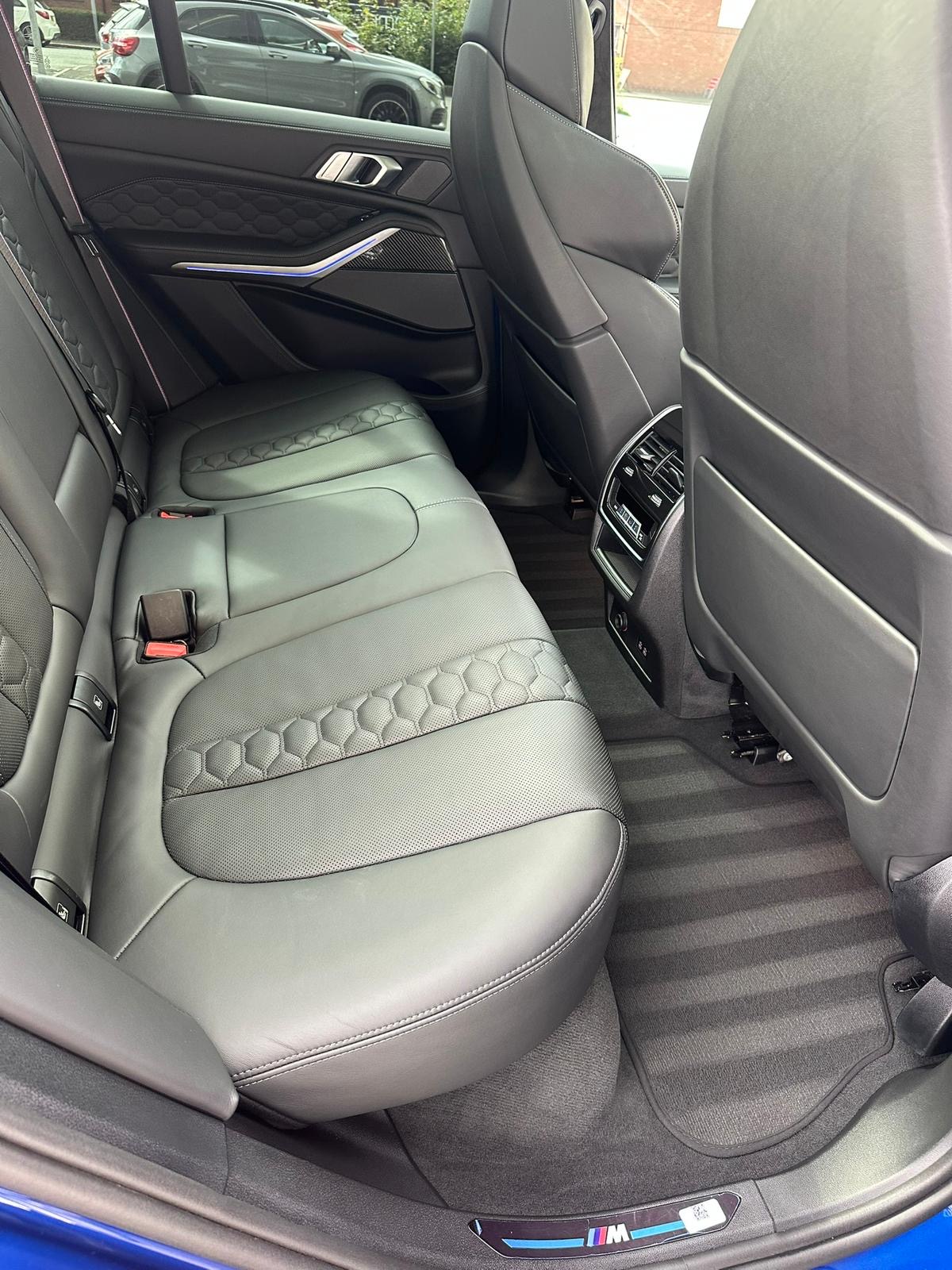 BMW X5 M rear interior