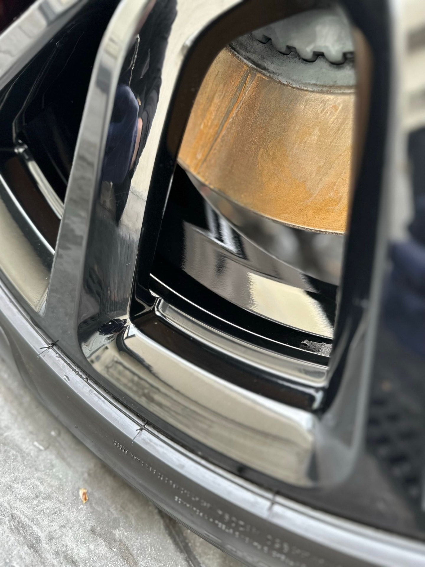 Alloy wheel close-up detail