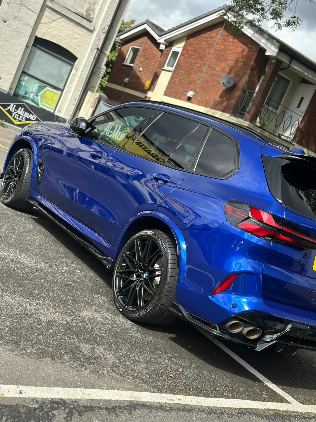 Blue BMW after detailing